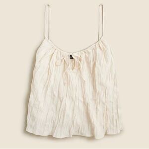 J. Crew Women’s crinkled tank top in the color natural